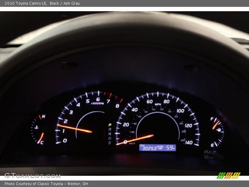 Black / Ash Gray 2010 Toyota Camry LE