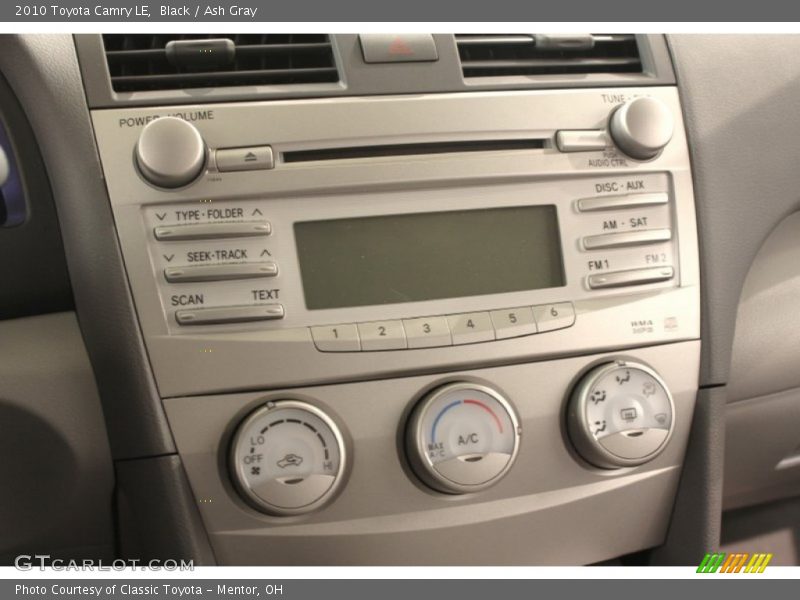 Black / Ash Gray 2010 Toyota Camry LE