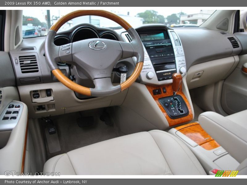Golden Almond Metallic / Parchment 2009 Lexus RX 350 AWD