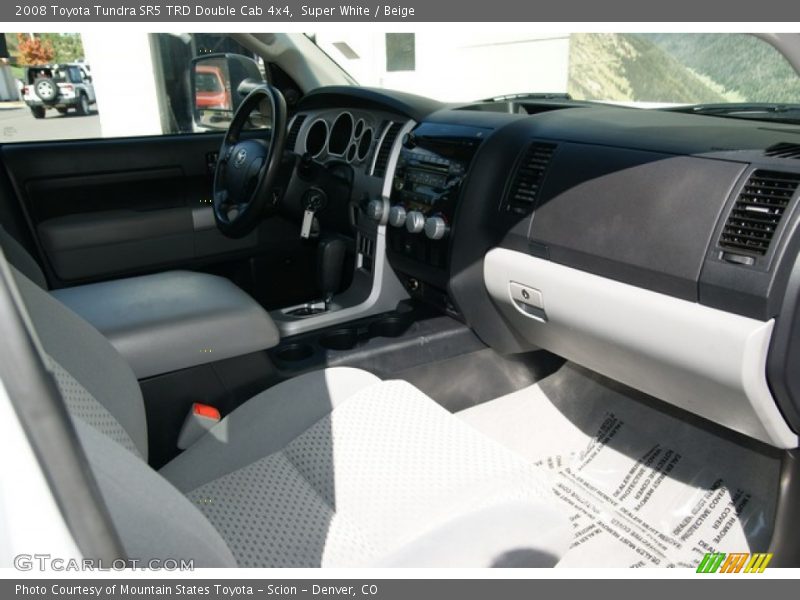 Super White / Beige 2008 Toyota Tundra SR5 TRD Double Cab 4x4