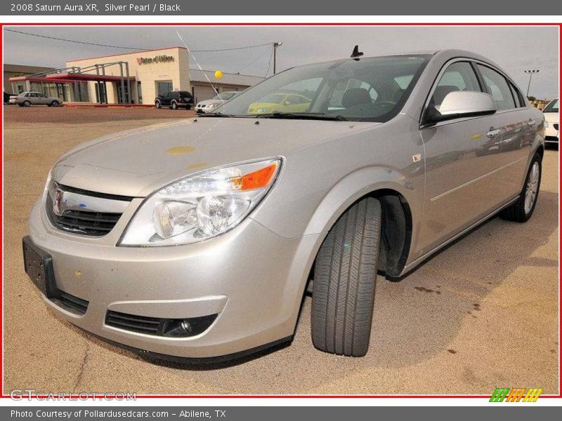 Silver Pearl / Black 2008 Saturn Aura XR