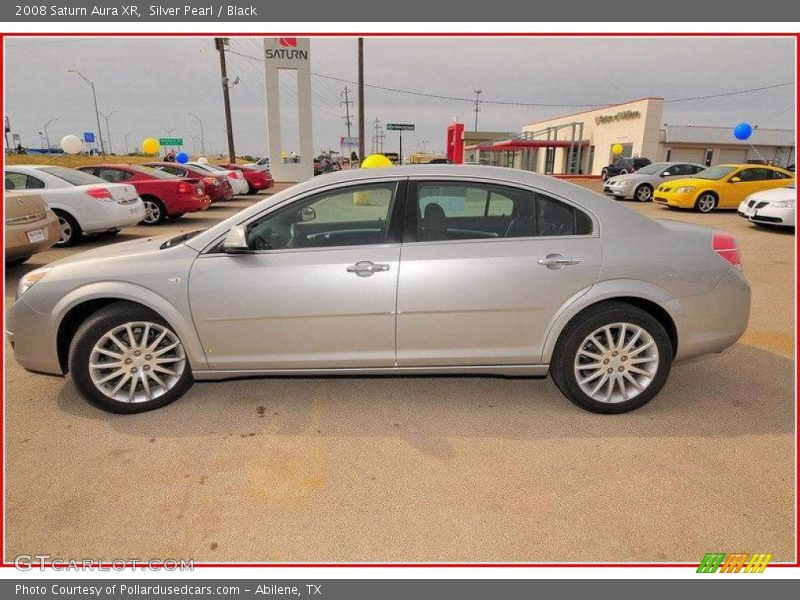 Silver Pearl / Black 2008 Saturn Aura XR