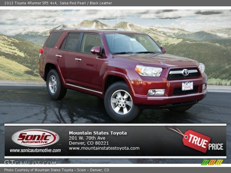 Salsa Red Pearl / Black Leather 2013 Toyota 4Runner SR5 4x4
