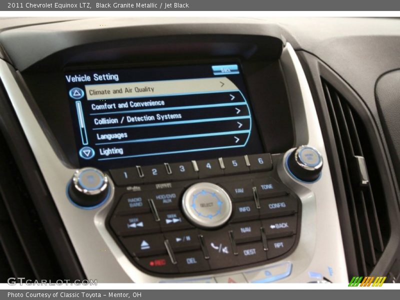 Black Granite Metallic / Jet Black 2011 Chevrolet Equinox LTZ