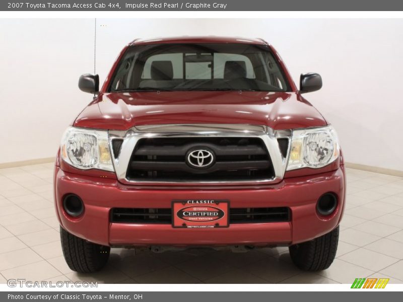 Impulse Red Pearl / Graphite Gray 2007 Toyota Tacoma Access Cab 4x4