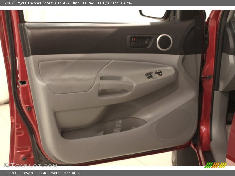 Impulse Red Pearl / Graphite Gray 2007 Toyota Tacoma Access Cab 4x4