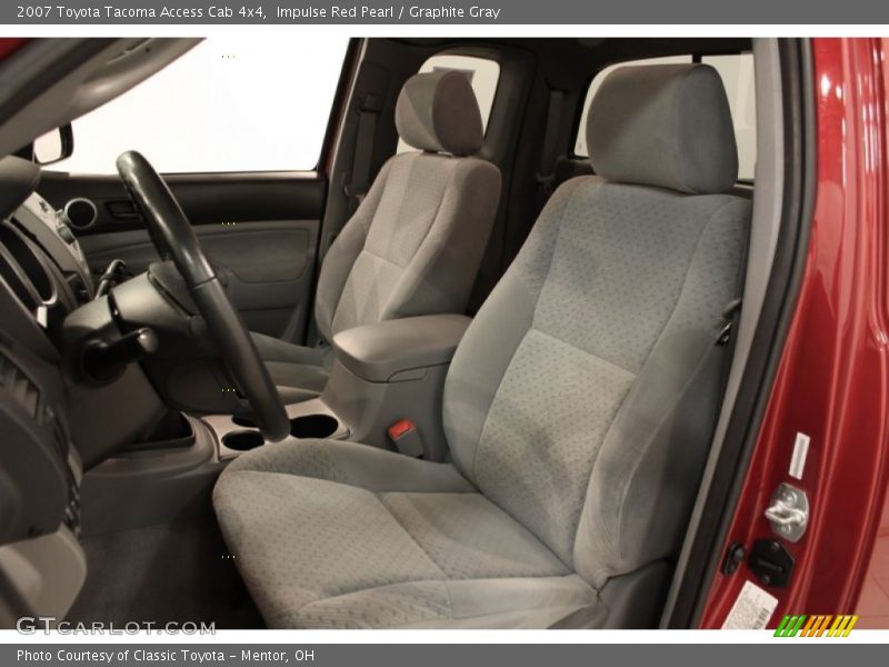 Impulse Red Pearl / Graphite Gray 2007 Toyota Tacoma Access Cab 4x4