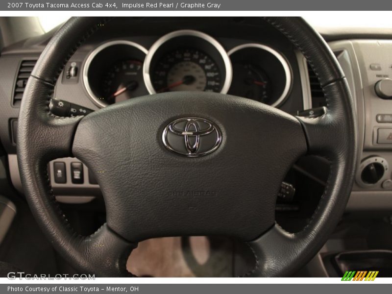 Impulse Red Pearl / Graphite Gray 2007 Toyota Tacoma Access Cab 4x4