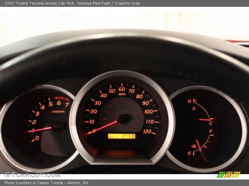 Impulse Red Pearl / Graphite Gray 2007 Toyota Tacoma Access Cab 4x4