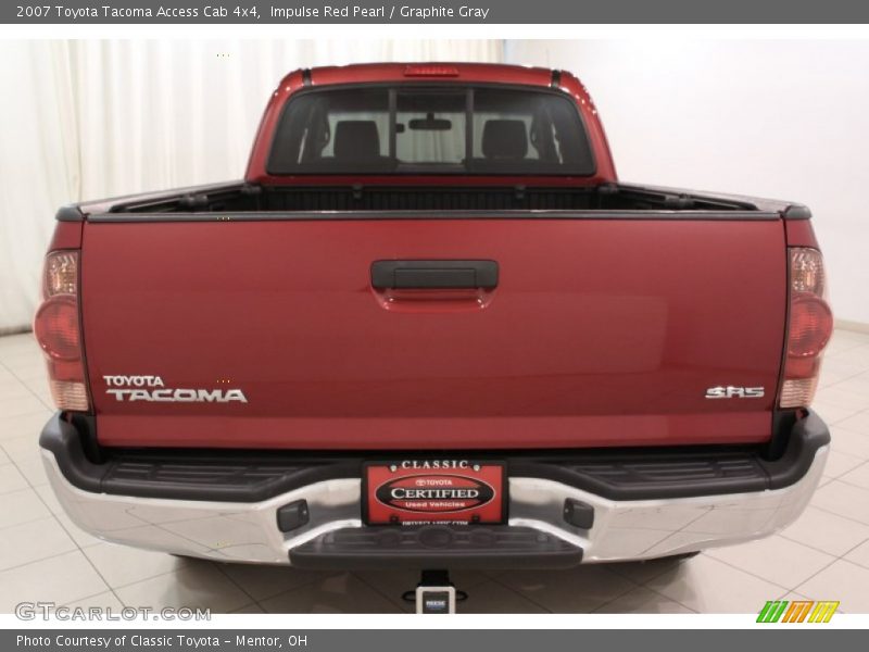 Impulse Red Pearl / Graphite Gray 2007 Toyota Tacoma Access Cab 4x4