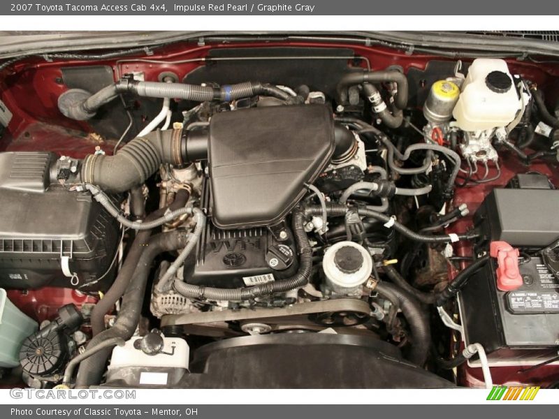 Impulse Red Pearl / Graphite Gray 2007 Toyota Tacoma Access Cab 4x4
