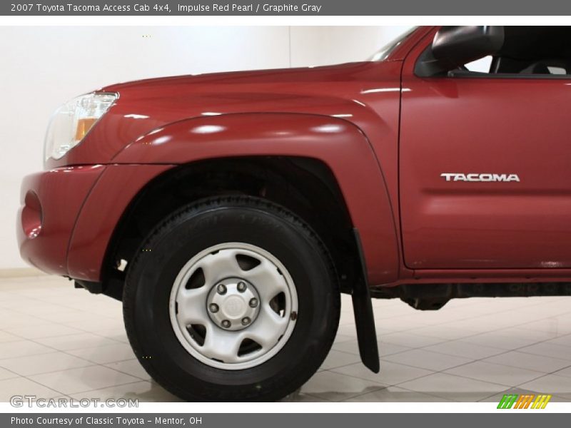 Impulse Red Pearl / Graphite Gray 2007 Toyota Tacoma Access Cab 4x4