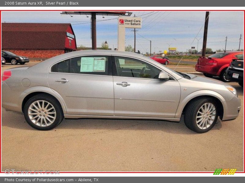 Silver Pearl / Black 2008 Saturn Aura XR