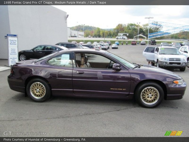 Medium Purple Metallic / Dark Taupe 1998 Pontiac Grand Prix GT Coupe