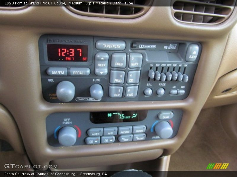 Controls of 1998 Grand Prix GT Coupe