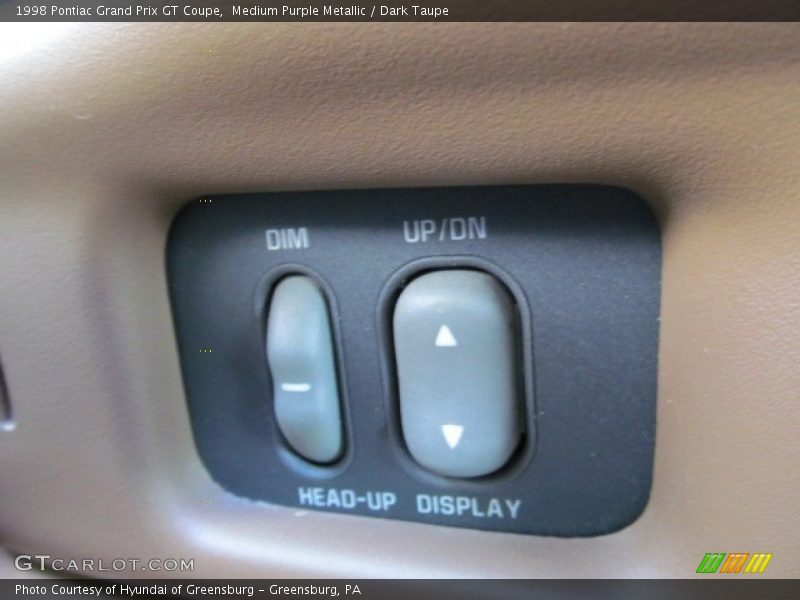 Controls of 1998 Grand Prix GT Coupe