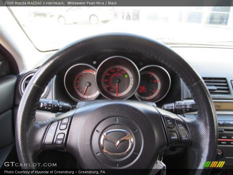 Whitewater Pearl Mica / Black 2006 Mazda MAZDA3 s Hatchback