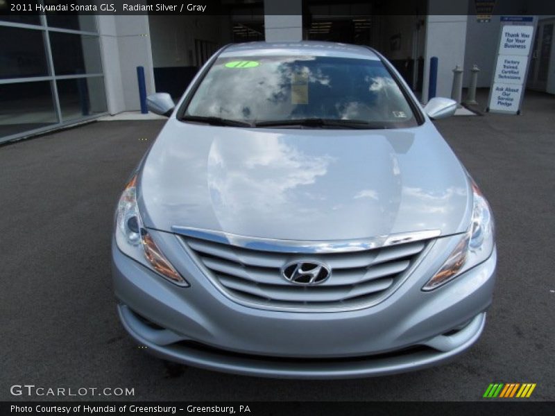 Radiant Silver / Gray 2011 Hyundai Sonata GLS