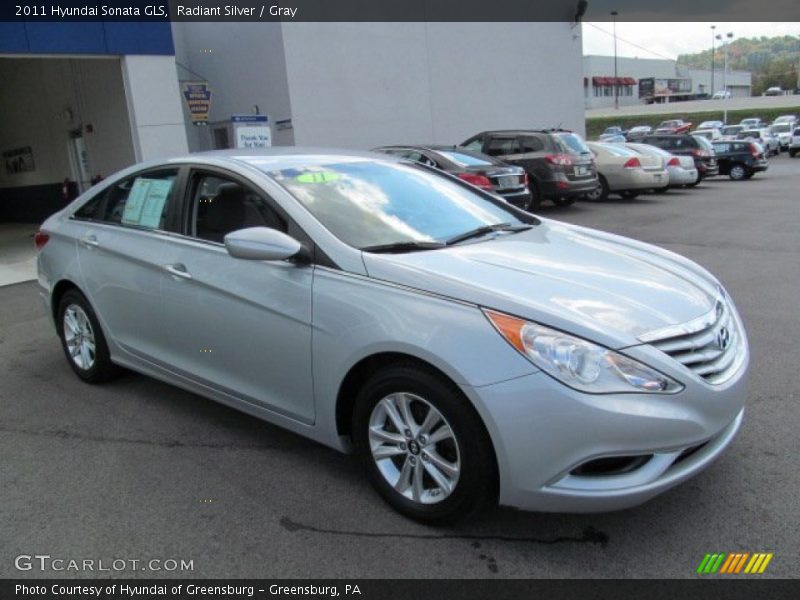 Radiant Silver / Gray 2011 Hyundai Sonata GLS
