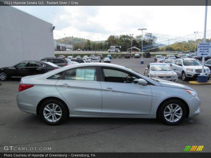 Radiant Silver / Gray 2011 Hyundai Sonata GLS