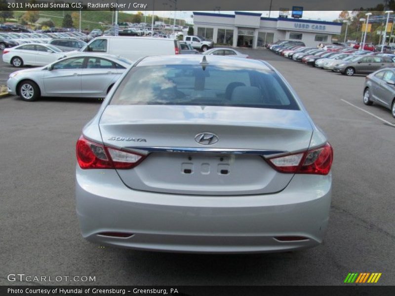 Radiant Silver / Gray 2011 Hyundai Sonata GLS