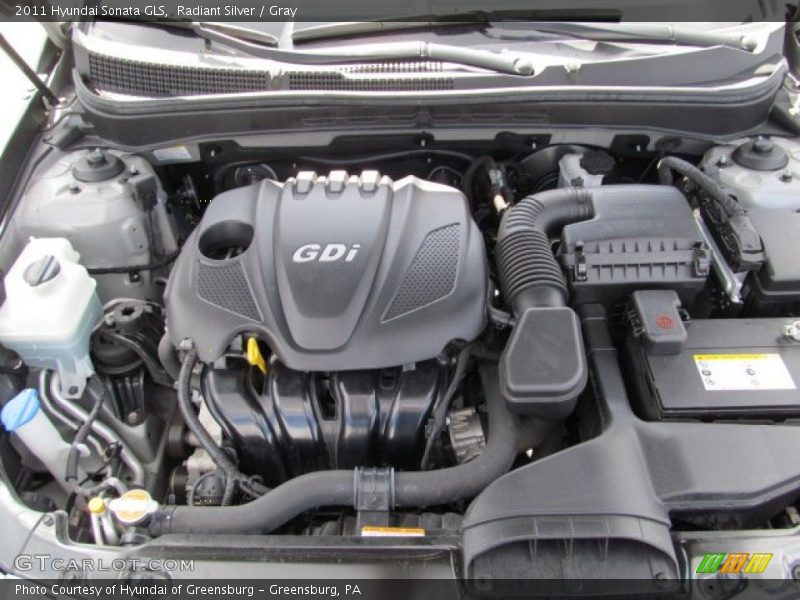 Radiant Silver / Gray 2011 Hyundai Sonata GLS