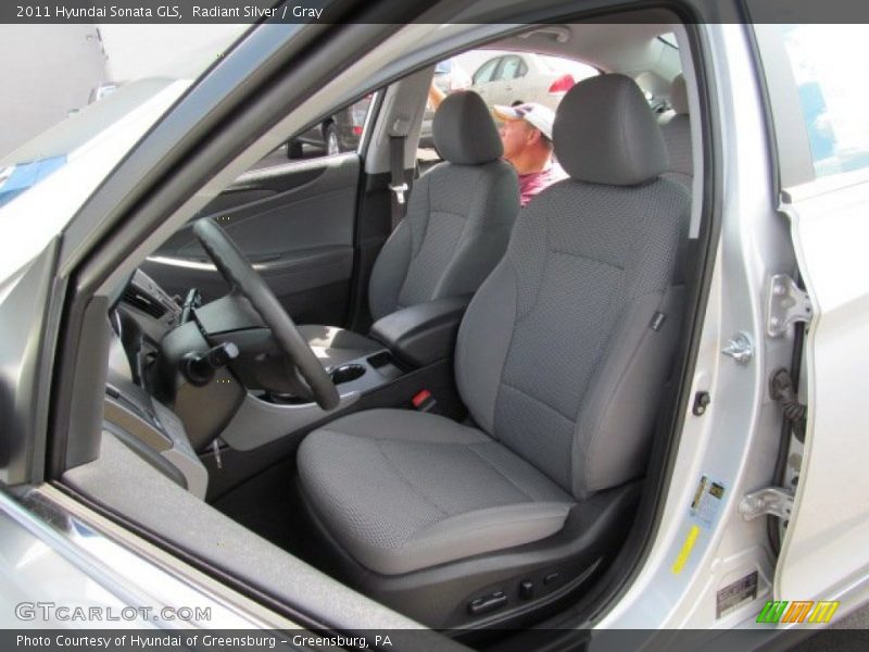 Radiant Silver / Gray 2011 Hyundai Sonata GLS
