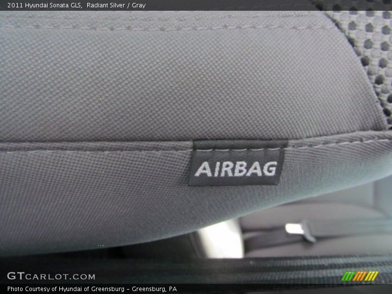 Radiant Silver / Gray 2011 Hyundai Sonata GLS