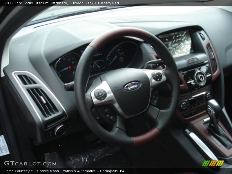  2013 Focus Titanium Hatchback Tuscany Red Interior