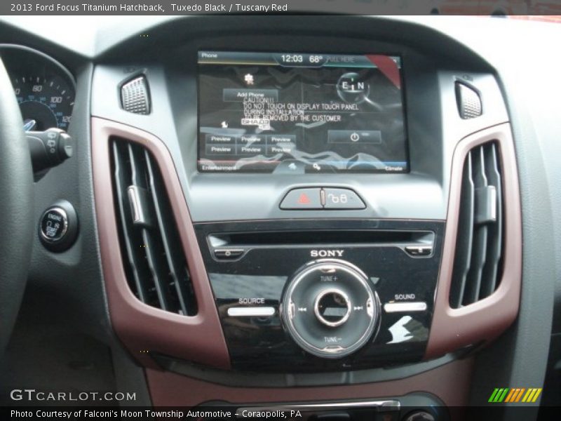 Controls of 2013 Focus Titanium Hatchback