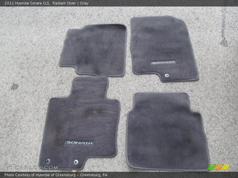Radiant Silver / Gray 2011 Hyundai Sonata GLS