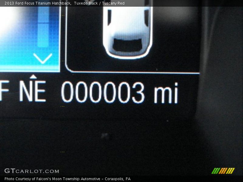Tuxedo Black / Tuscany Red 2013 Ford Focus Titanium Hatchback