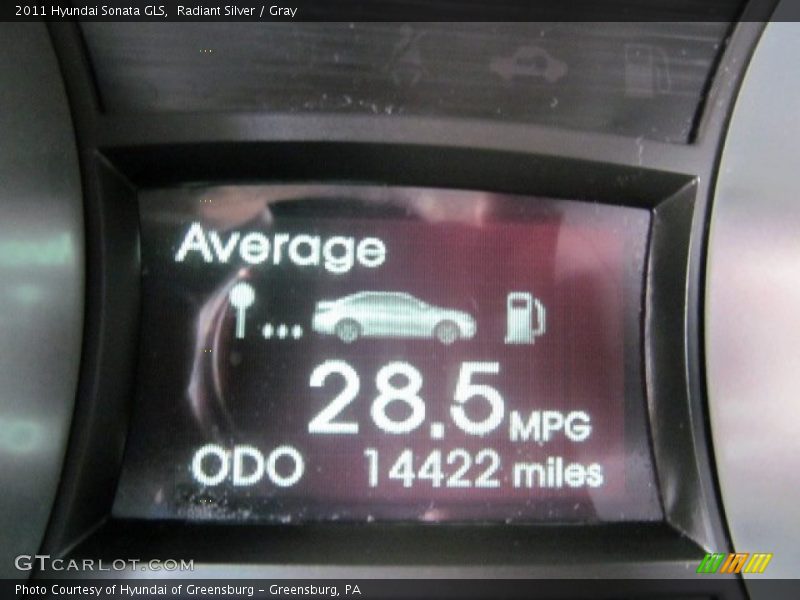 Radiant Silver / Gray 2011 Hyundai Sonata GLS
