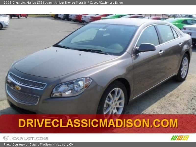 Amber Bronze Metallic / Cocoa/Cashmere Beige 2008 Chevrolet Malibu LTZ Sedan