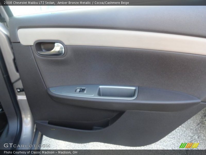 Amber Bronze Metallic / Cocoa/Cashmere Beige 2008 Chevrolet Malibu LTZ Sedan