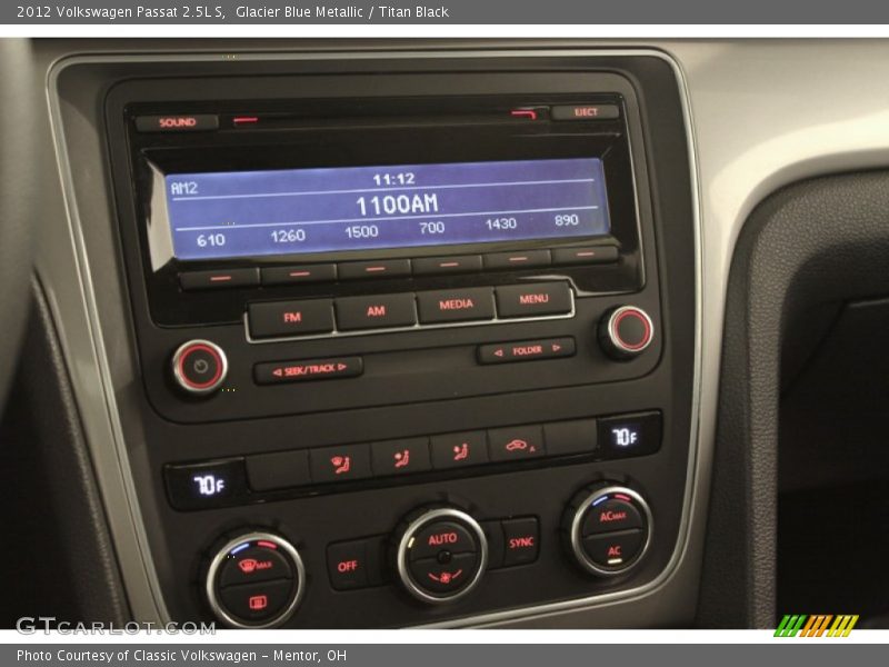Controls of 2012 Passat 2.5L S