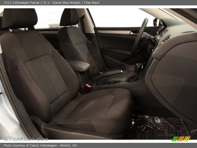 Glacier Blue Metallic / Titan Black 2012 Volkswagen Passat 2.5L S