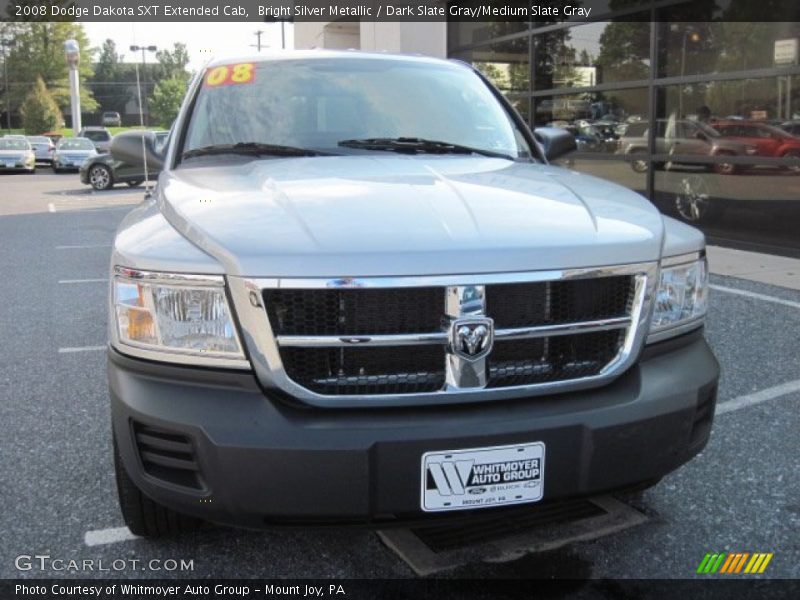 Bright Silver Metallic / Dark Slate Gray/Medium Slate Gray 2008 Dodge Dakota SXT Extended Cab
