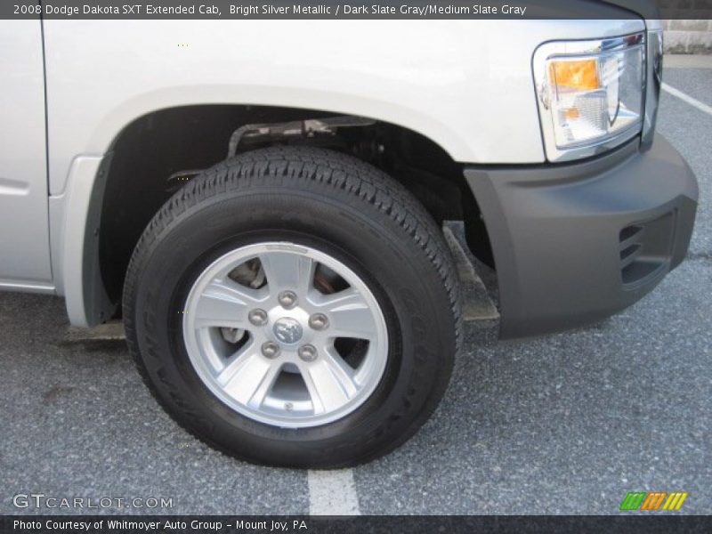 Bright Silver Metallic / Dark Slate Gray/Medium Slate Gray 2008 Dodge Dakota SXT Extended Cab