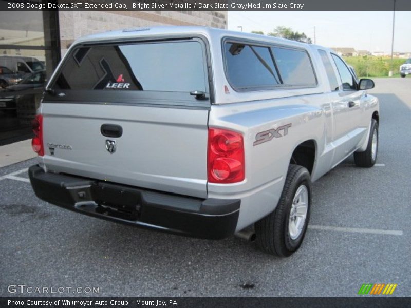 Bright Silver Metallic / Dark Slate Gray/Medium Slate Gray 2008 Dodge Dakota SXT Extended Cab