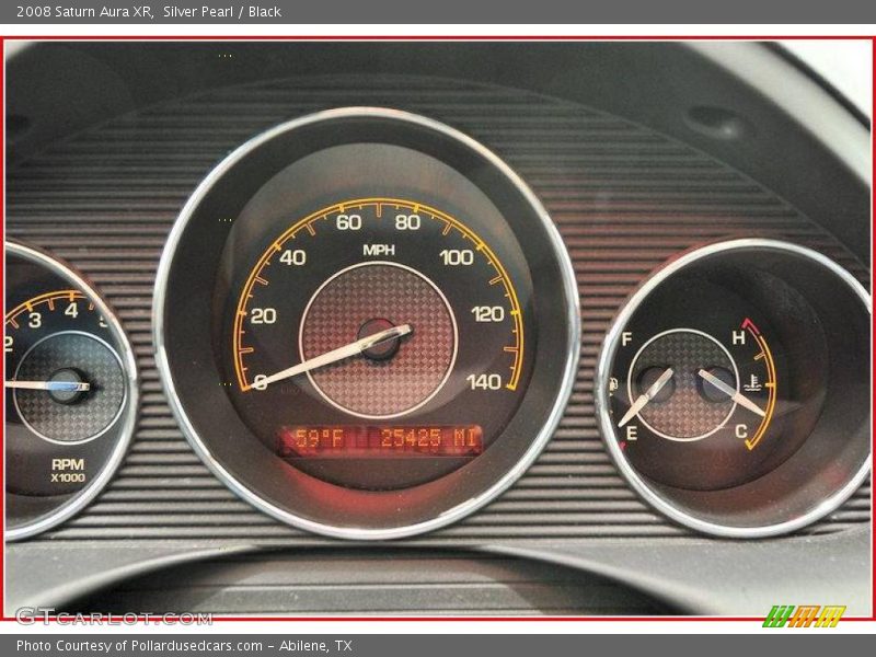 Silver Pearl / Black 2008 Saturn Aura XR