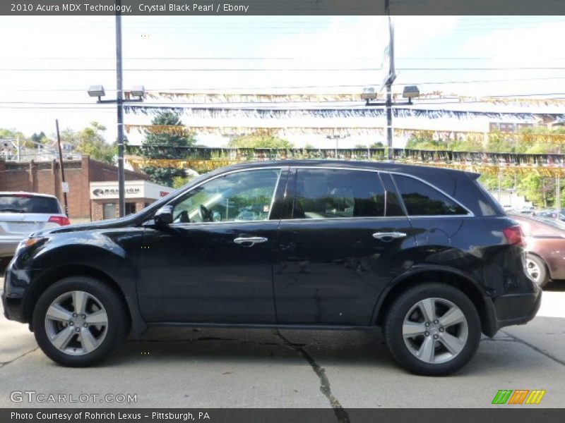 Crystal Black Pearl / Ebony 2010 Acura MDX Technology