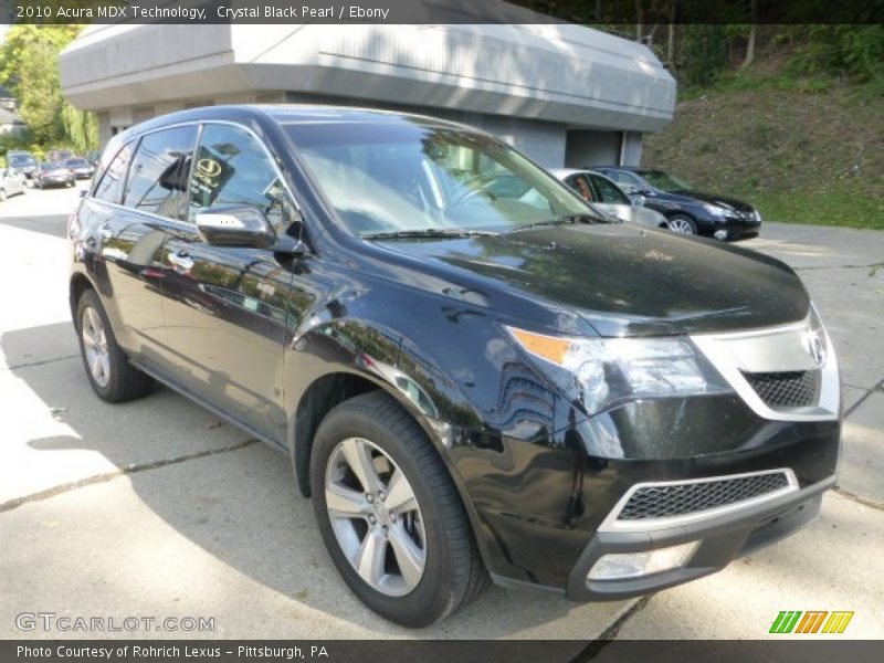 Crystal Black Pearl / Ebony 2010 Acura MDX Technology