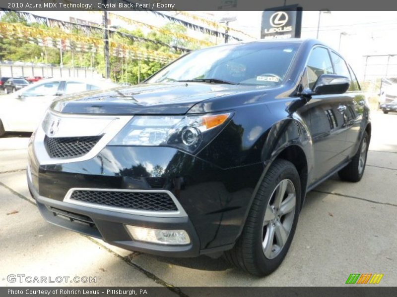 Crystal Black Pearl / Ebony 2010 Acura MDX Technology