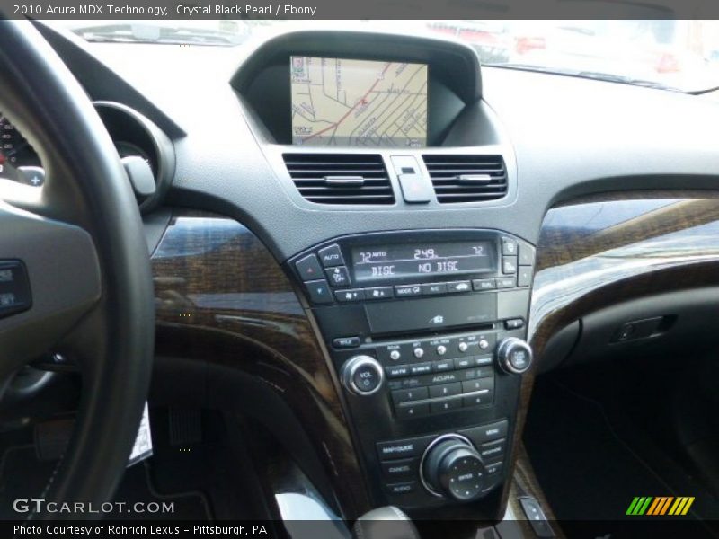 Crystal Black Pearl / Ebony 2010 Acura MDX Technology