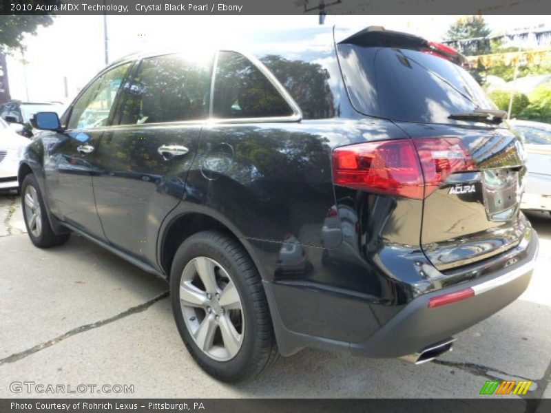 Crystal Black Pearl / Ebony 2010 Acura MDX Technology