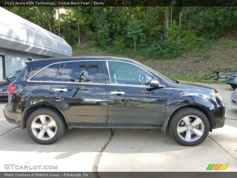 Crystal Black Pearl / Ebony 2010 Acura MDX Technology