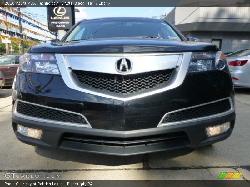 Crystal Black Pearl / Ebony 2010 Acura MDX Technology