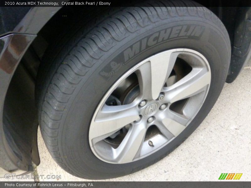 Crystal Black Pearl / Ebony 2010 Acura MDX Technology