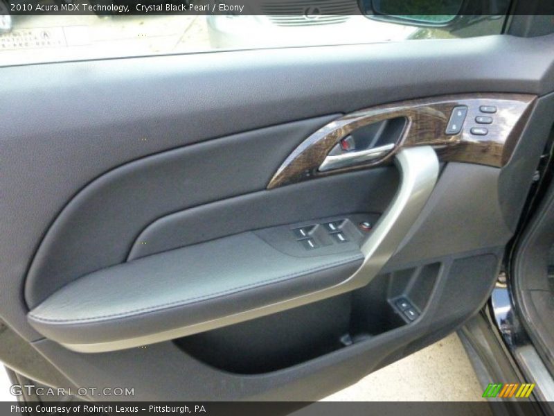 Crystal Black Pearl / Ebony 2010 Acura MDX Technology